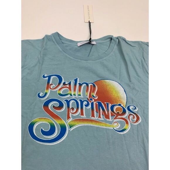 Daydreamer Palm Springs Tour  Blue T Shirt - Picture 3 of 6